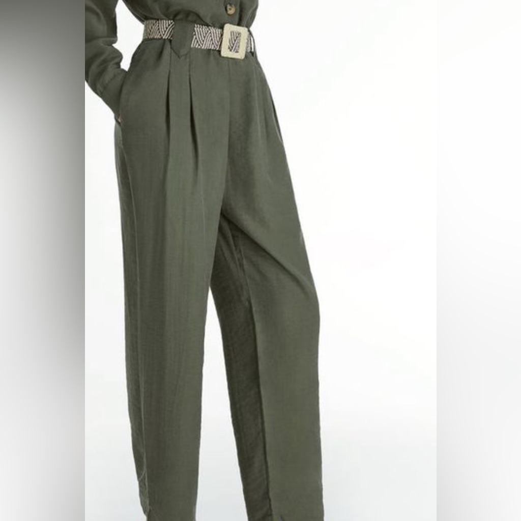 Vintage Green Wool Pants 8b
